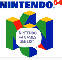 NINTENDO N64 GAMES *SEE LIST* PRICES ARE FIRM