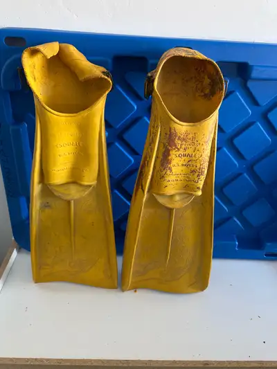 Vintage Aqua Lung US Divers Scuba Fins 1960s, View more