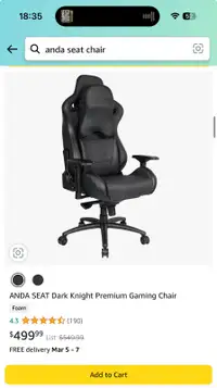 Gaming Chair / Premium Dark knight