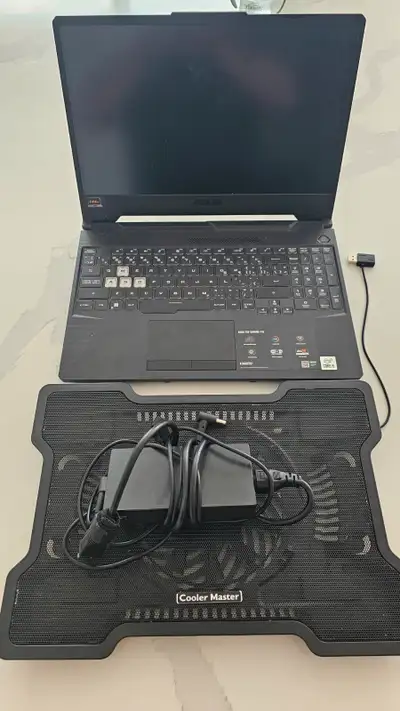 Asus Tuf F15 Laptop + cooling pad, View more