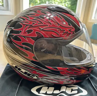 HJC Dragon CL-15 full face red XS (but apparently fits larger than you think) motorcycle helmet. DOT...