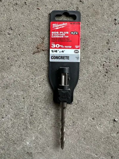 Milwaukee Tool 1/4 x 4 in. SDS Plus  Carbide Bit, View more