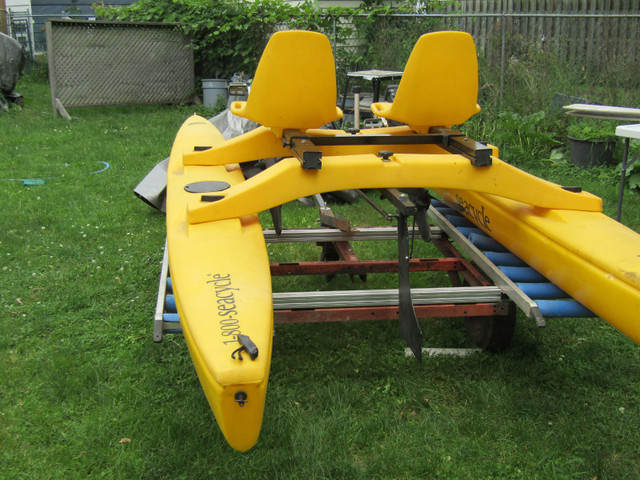 Seacycle Pontoon Boat in Canoes, Kayaks & Paddles in St. Catharines - Image 3