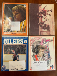 Vintage WHA hockey magazines 1973-1978 Part II