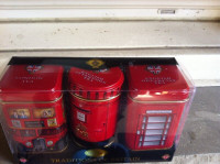 Traditions Of Britain Mini Tea Tins (3) *New In Package*
