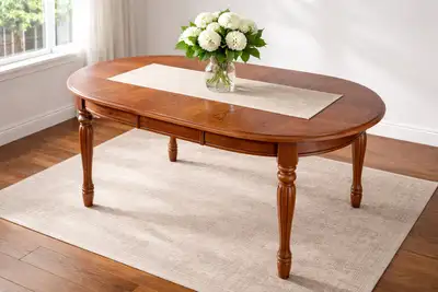 Wood kitchen table. No extensions. , View more