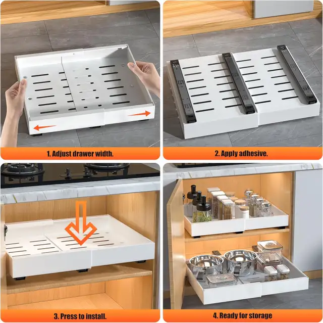 DEKAVA Pull-Out Cabinet Organizer in Bookcases & Shelving Units in Oshawa / Durham Region - Image 6