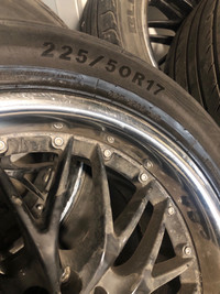  Summer tires on rims  225/50R17