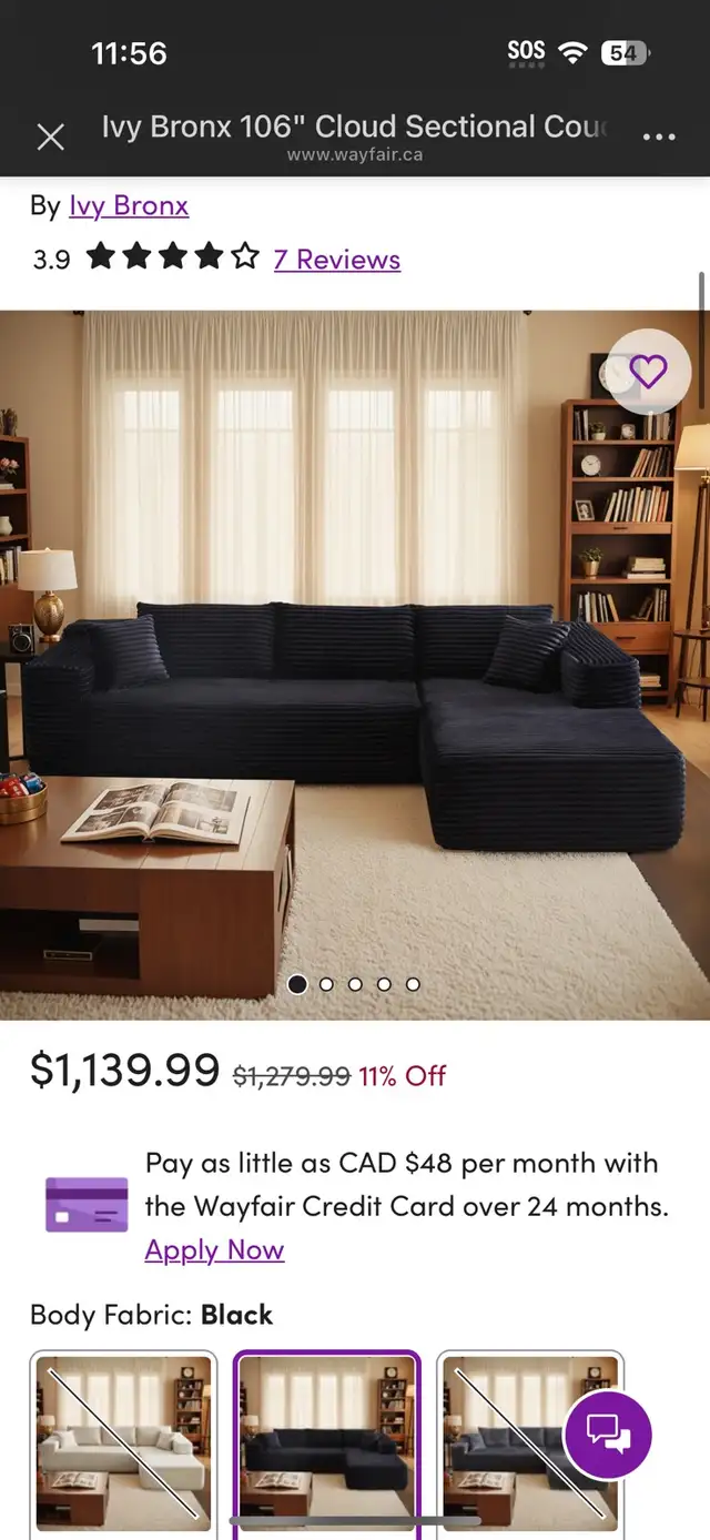 106" Cloud Sectional Couch,l Shaped Modular Modern Sofa64683913561730120