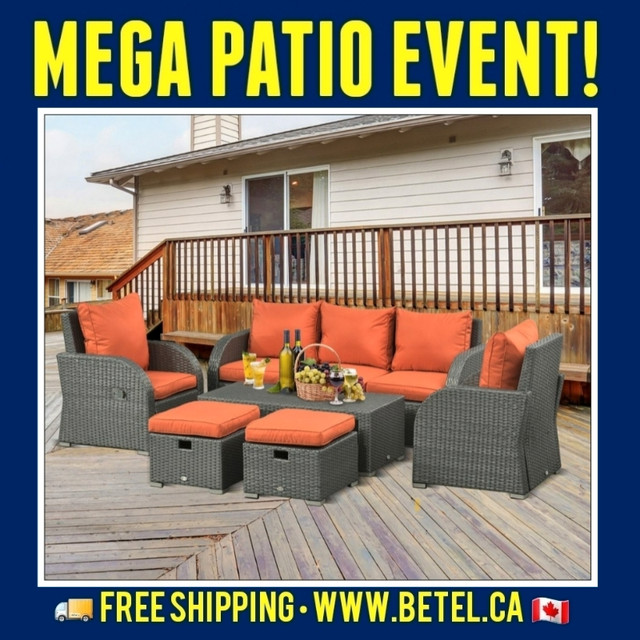 SPRING SALE | OUTDOOR PATIO SETS | FREE SHIPPING in Patio & Garden Furniture in Calgary - Image 4