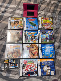 nintendo dsi w/ games and charger