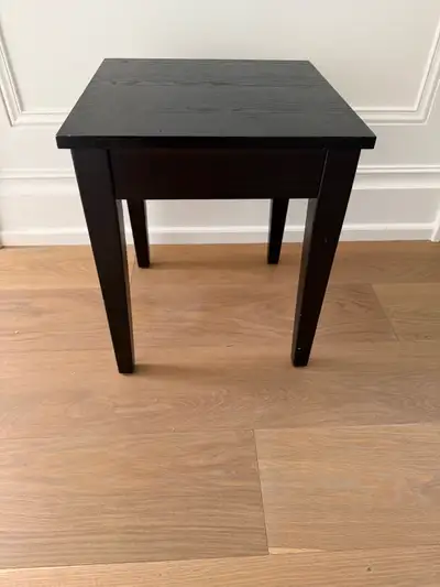 Black Wooden IKEA End Table, View more