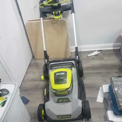 40v Ryobi lawn mower (tool only), View more