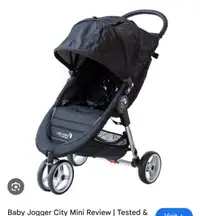 Baby Jogger City Mini Good Condition Black with Adapters new