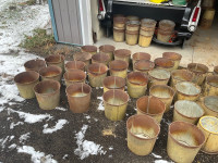 Vintage Metal Sap Buckets $4 EACH “ONLY 20 BUCKETS LEFT”