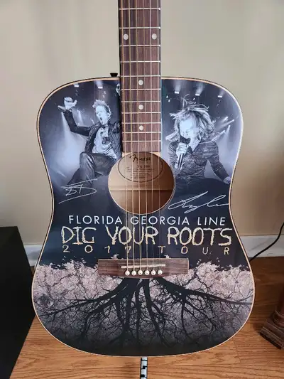 Signed Florida Georgia line guitar , View more