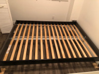 Ikea Queen bed frame and woden slats