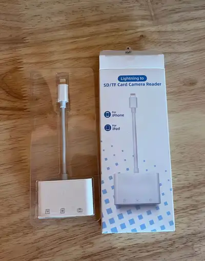 Lightning to SD/TF Card Camera Reader for iPhone/iPad, View more
