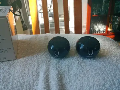 Bombay Company mini wireless speakers, View more