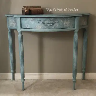 Vintage Bombay Company Console Tables restyled for today's modern living. Pickup QEW & Winston Churc...
