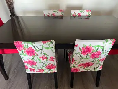 Extendable Dining Table and 6 Chairs, View more