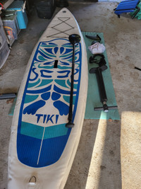 10 foot Inflatable paddle board, paddle, pump & carrying bag