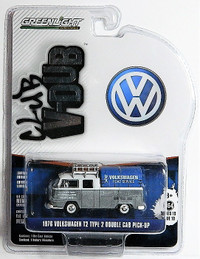 Greenlight Raw Chase 1/64 1976 VW Type 2 T2 Double Cab Diecast