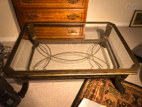 Coffee Table, bronze metal/glass. Excellent condition. Offers