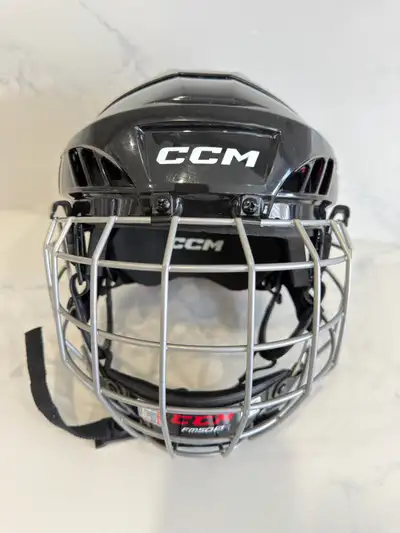 CCM XT20 Hockey Helmet & Cage Combo, Junior, Black, View more