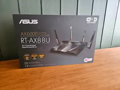 ASUS RT-AX88U AX6000 Dual Band Wi-Fi 6 Router (802.11ax), View more