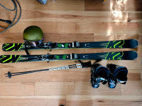 Men's Skis, Boots & Helmet