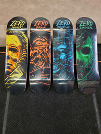 4 New Zero skateboards in shrink