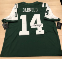 Sam Darnold Signed Nike New York Jets Jersey (Beckett COA)