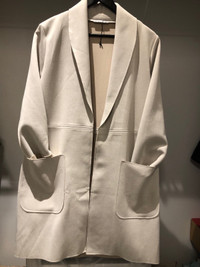 Sale! Women Zara suede collar car coat 