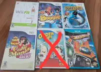 Wii and wii u games , various prices