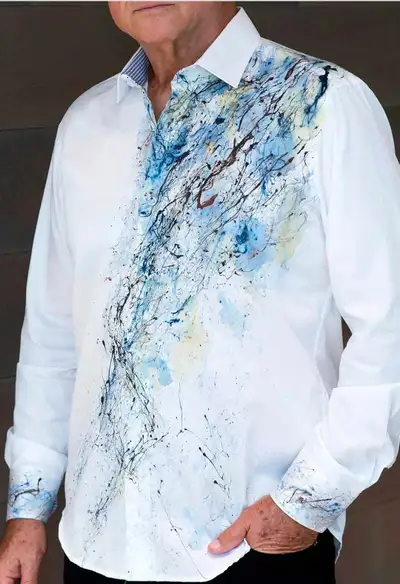 Marcello Men's Dress Shirt, Unique and Bold!, View more