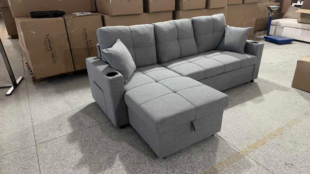 Sofa with Storage Chaise in Couches & Futons in Mississauga / Peel Region