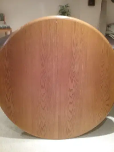 Oak Pedestel Kichen table and 4 chairs, View more