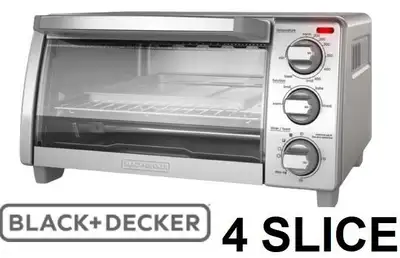 NEW Black & Decker 4-Slice Toaster Oven with Natural Convection , View more