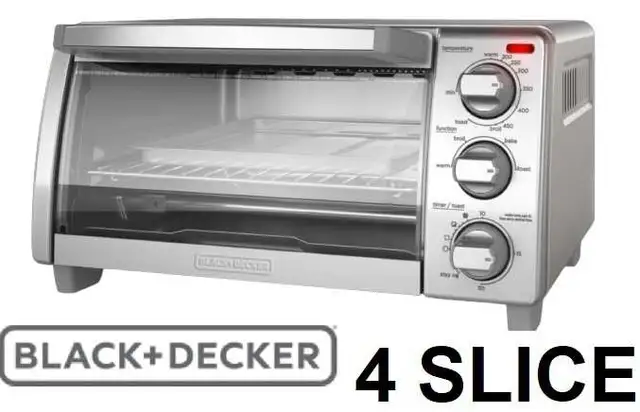 NEW Black & Decker 4-Slice Toaster Oven with Natural Convection  in Toasters & Toaster Ovens in Barrie - Image 2