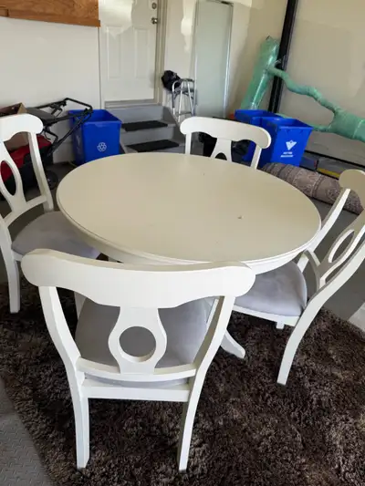 white round dining set with chairs, View more