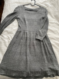 Patterned American Eagle Grey Dress