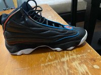 Jordan Men's Pro Strong Basketball Shoes, Black/Team Orange