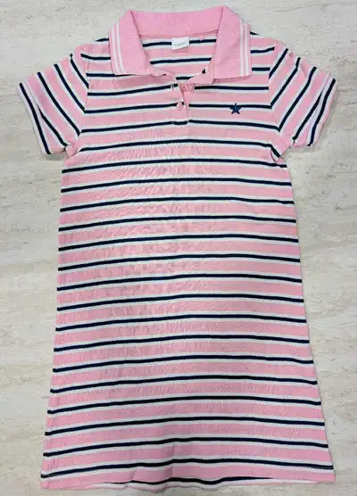 NEXT Girl Pink Striped T-shirt Dress (6-7 yrs, 122cm), View more