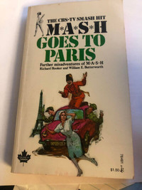 Vintage paperback MASH GOES TO PARIS