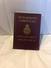 PPCLI Book OP HARMONY 1992-1993
