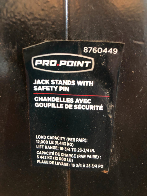 Four 6000# Jack Stands in Hand Tools in Delta/Surrey/Langley - Image 3