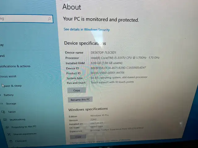 Two all in one Windows 11 computer $250.00Each62864744835201123
