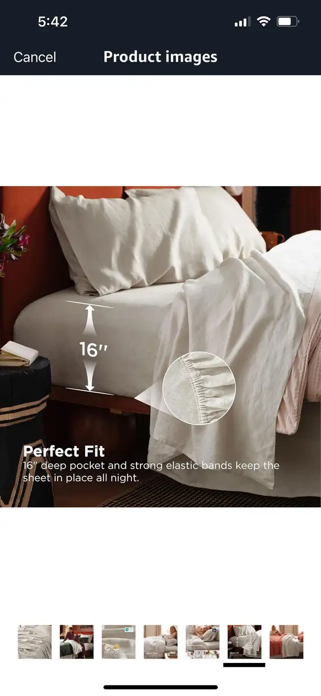 NEW-Bedsure Sheet Set - Queen Size in Bedding in Mississauga / Peel Region - Image 4