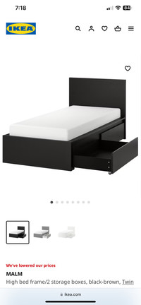 IKEA Malm twin bed